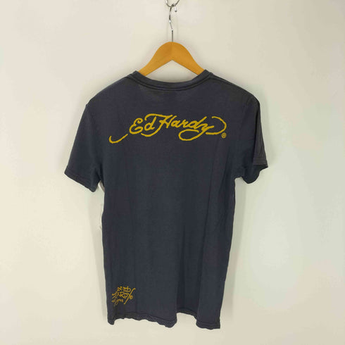 エドハーディー Ed Hardy 両面プリント クルーネックTシャツ メンズ JPN:S