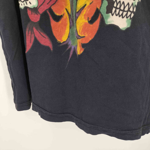 エドハーディー Ed Hardy 両面プリント クルーネックTシャツ メンズ JPN:S