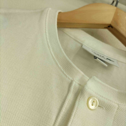 ラコステ LACOSTE CLASSIC FIT 鹿の子 ヘンリーネック Tシャツ メンズ import:S