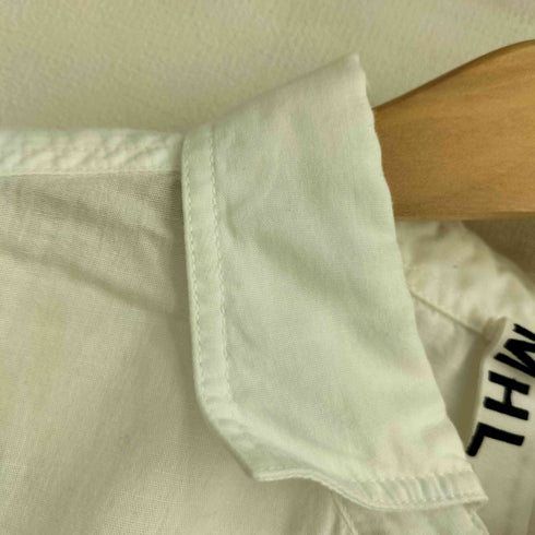 エムエイチエル MHL. コットン リネン ブレンド プルオーバー シャツ メンズ import:M