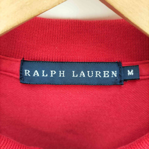 ラルフローレン RALPH LAUREN ビッグ ポ二― 刺繍 S/S ナンバリング ポロシャツ レディース import:M