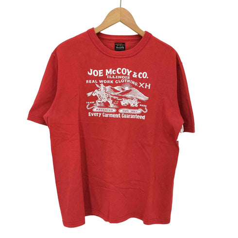 ジョーマッコイ JOE McCOY パッチロゴ プリント S/S クルーネック Tシャツ メンズ JPN:42