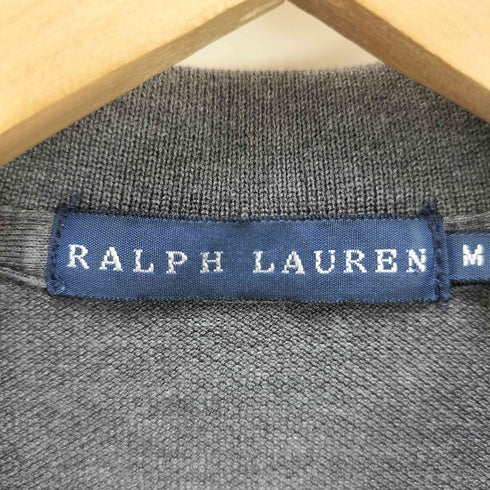 ラルフローレン RALPH LAUREN ビッグ ポ二― 刺繍 S/S ナンバリング ポロシャツ レディース import:M