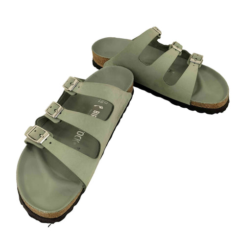 ビルケンシュトック BIRKENSTOCK 25SS FLORIDA フロリダ ヌバックレザーサンダル PURE SAGE レディース JPN:24