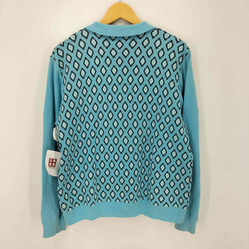 ティーモダンストリートウエア TTT_MSW 23SS Diamond Knit Polo ダイアモンドニットポロ メンズ JPN:M