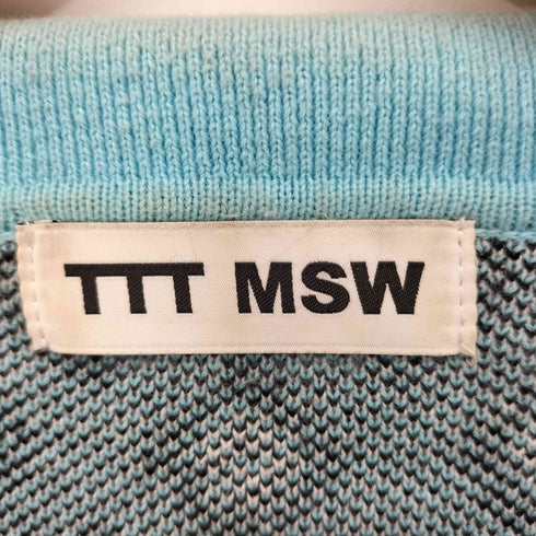 ティーモダンストリートウエア TTT_MSW 23SS Diamond Knit Polo ダイアモンドニットポロ メンズ JPN:M