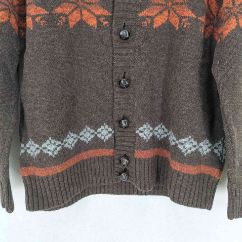 エディーバウアー Eddie Bauer 90-00s くるみボタン ウールニットカーディガン メンズ JPN:M