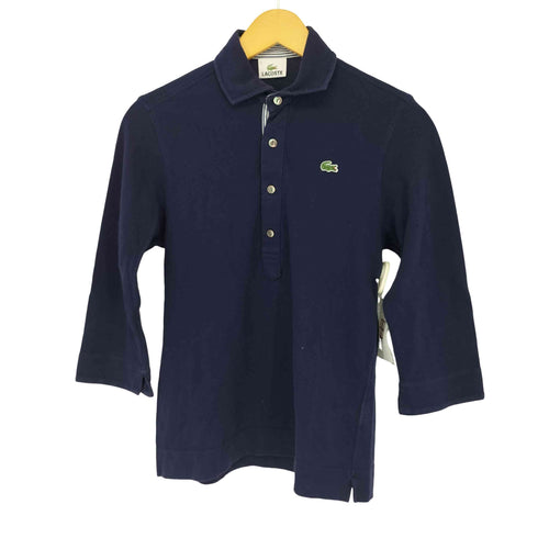 ラコステ LACOSTE 七分袖 鹿の子地ポロシャツ レディース JPN:2