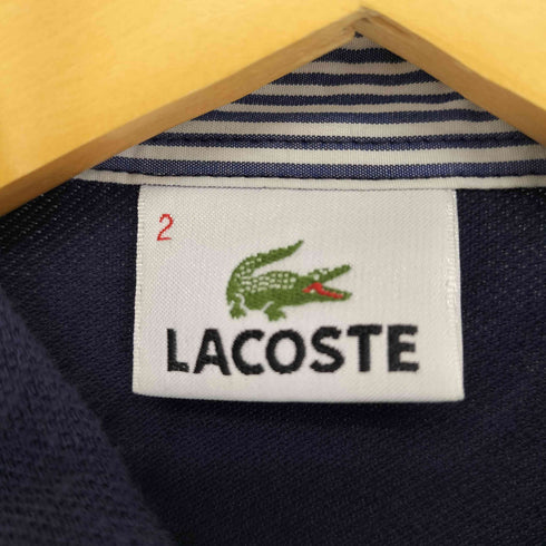ラコステ LACOSTE 七分袖 鹿の子地ポロシャツ レディース JPN:2