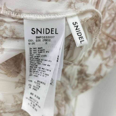 スナイデル snidel 22SS プリント プリーツ ワンピ レディース JPN:0