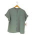ユナイテッドアローズグリーンレーベルリラクシング UNITED ARROWS green label relaxing スタンド ショート スリーブ ポケット シャツ マシンウォッシャブル・防シワ レディース FREE