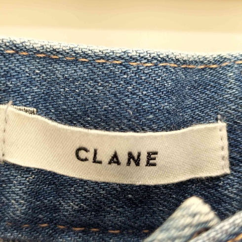 クラネ CLANE 17SS ハイウエスト ダブルタック デニム パンツ レディース 25
