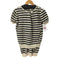 ジュンヤワタナベコムデギャルソン JUNYA WATANABE COMME des GARCONS 03AW S/S パールデザインレイヤードボーダーウールニット レディース
