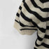 ジュンヤワタナベコムデギャルソン JUNYA WATANABE COMME des GARCONS 03AW S/S パールデザインレイヤードボーダーウールニット レディース