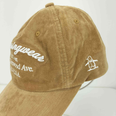 マンシングウェア Munsingwear 筆記体ロゴ ベルベットベースボールキャップ メンズ