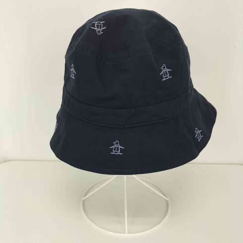マンシングウェア Munsingwear 総柄ロゴ刺繍 バケットハット メンズ