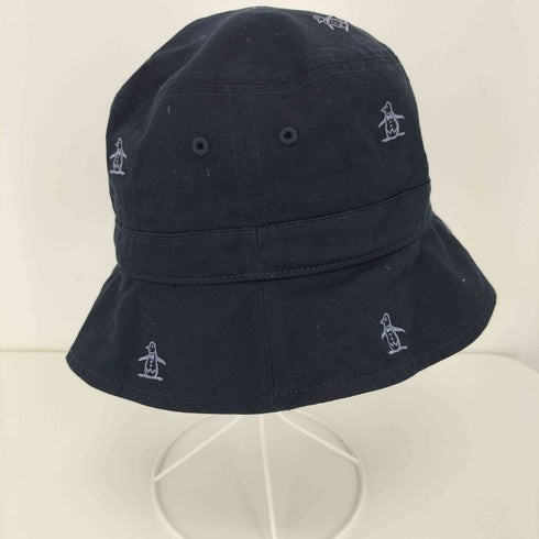 マンシングウェア Munsingwear 総柄ロゴ刺繍 バケットハット メンズ