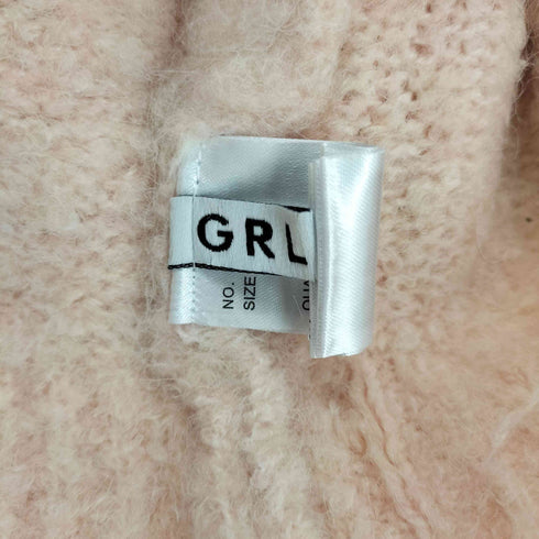 グレイル GRL ラウンドネックシャギーショート丈カーディガン レディース FREE