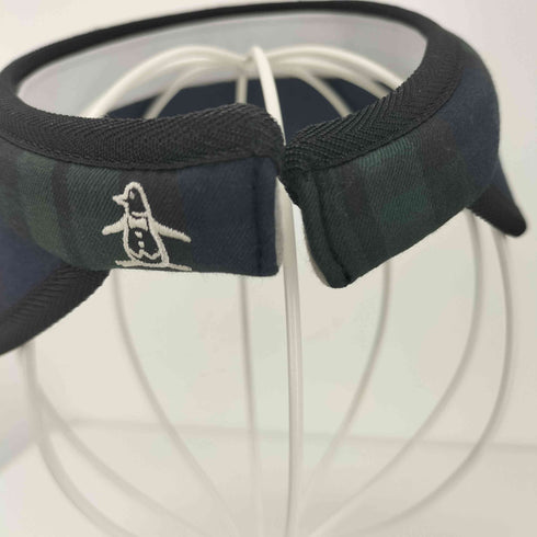 マンシングウェア Munsingwear チェック柄 サンバイザー メンズ