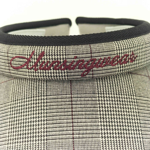 マンシングウェア Munsingwear チェック柄 サンバイザー メンズ