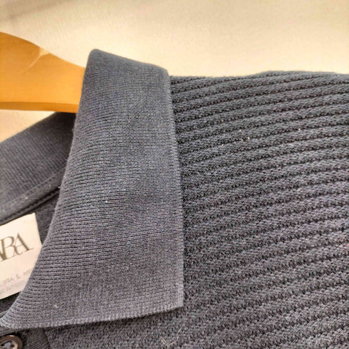 ザラ ZARA ニット ポロシャツ メンズ import:L