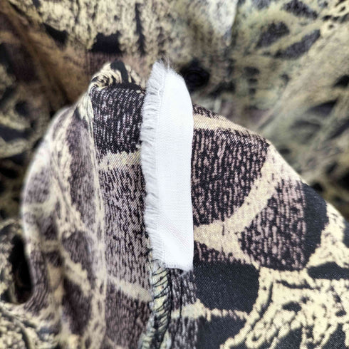 L/S 総柄ハイネックシャツ レディース