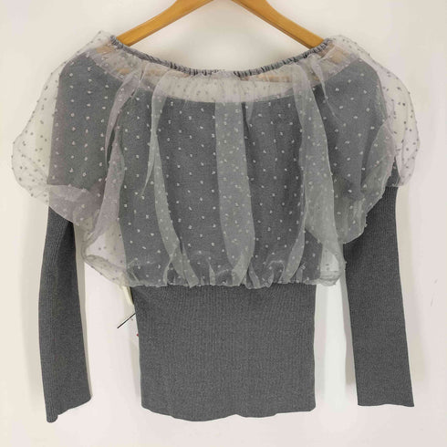 スナイデル snidel シアードッキングニットトップス レディース ONE SIZE