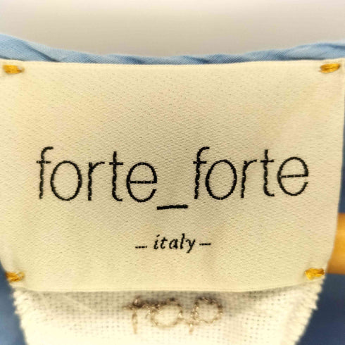 フォルテフォルテ forte forte コットンシルクギャザーブラウス レディース 1