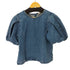 リーバイス Levis Zaida Sculptural Blouse S/S ボリュームスリーブデニムトップス レディース JPN:M
