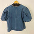 リーバイス Levis Zaida Sculptural Blouse S/S ボリュームスリーブデニムトップス レディース JPN:M