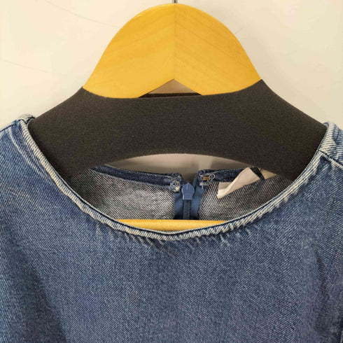 リーバイス Levis Zaida Sculptural Blouse S/S ボリュームスリーブデニムトップス レディース JPN:M