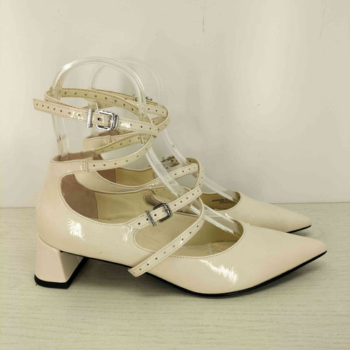 チャールズアンドキース CHARLES&KEITH ポインテッドトゥ ストラップパンプス レディース 37