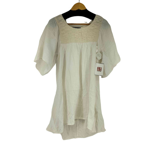 ザラ ZARA ジャガードギャザーフレアトップス レディース import:XS