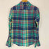 ラルフローレン RALPH LAUREN マドラスチェック リネンボタンダウンシャツ レディース JPN:M