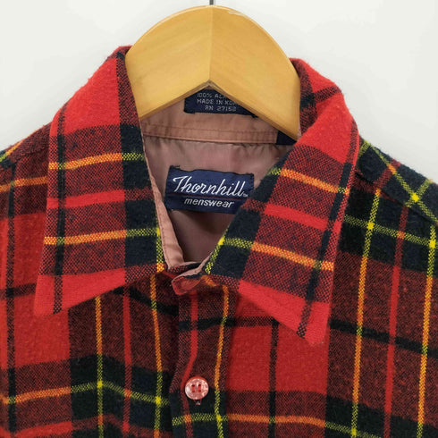 80s THORNHILL アクリル ボックスシャツ メンズ JPN:M