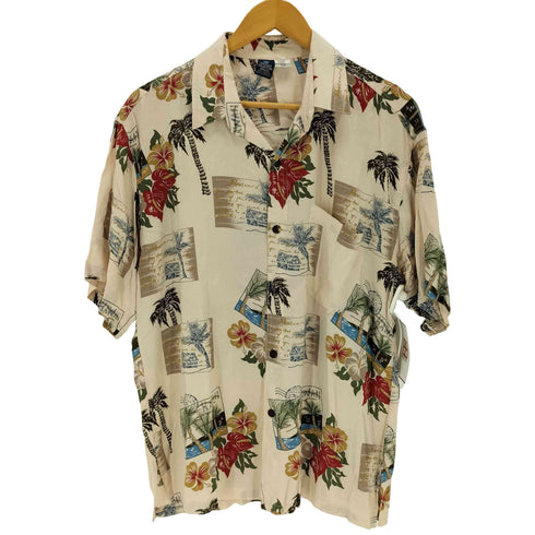 HIBISCUS COLLECTION レーヨン S/S オープンカラーアロハシャツ メンズ JPN:S