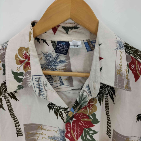 HIBISCUS COLLECTION レーヨン S/S オープンカラーアロハシャツ メンズ JPN:S
