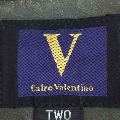 calro valentino ラムレザージャケット メンズ TWO LARGE