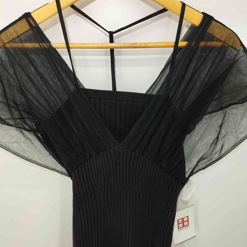 メルトザレディ Melt the lady Tulle switch long dress レディース FREE