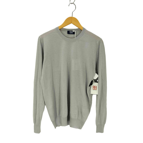 FEDELI イタリア製 CH SETA カシミヤシルク クルーネックニット メンズ JPN:50