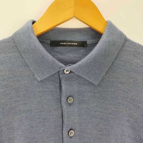 タリアトーレ TAGLIATORE シルク混 ニットポロシャツ メンズ JPN:50