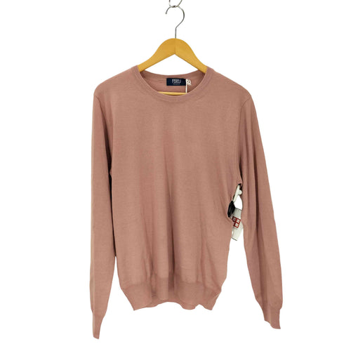 FEDELI イタリア製 CH SETA カシミヤシルク クルーネックニット メンズ JPN:50