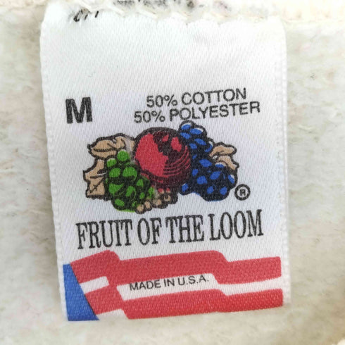 フルーツオブザルーム FRUIT OF THE LOOM 80s USA製 SOUTH PADRE ISLAND TX ヨットプリント クルーネックスウェット メンズ import:M