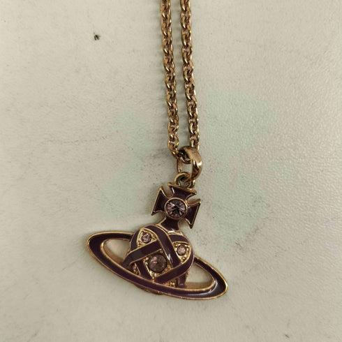 ヴィヴィアンウエストウッド Vivienne Westwood オーブ ピンク カラーストーン ネックレス レディース