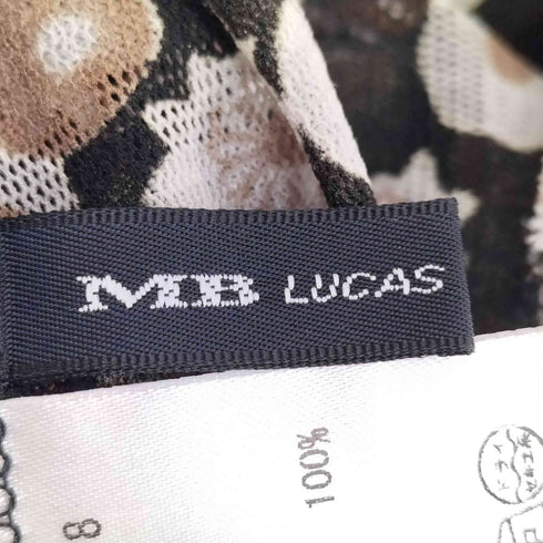 MB LUCAS cachette ハイネック ノースリーブ ブラウス シアー切替 レディース JPN:2