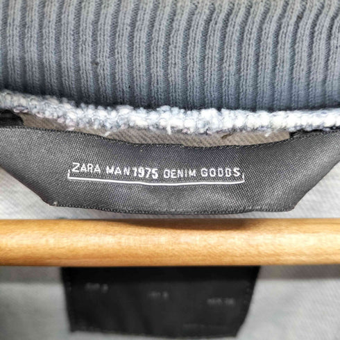 ザラマン ZARA MAN ダメージ加工 デニム クルーネックTシャツ メンズ import:S