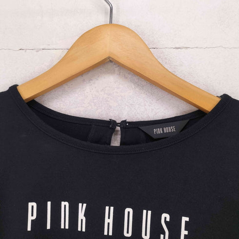 ピンクハウス PINK HOUSE フロントロゴプリントドルマンスリーブカットソー レディース JPN:L