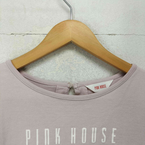 ピンクハウス PINK HOUSE フロントロゴプリントドルマンスリーブカットソー レディース JPN:L