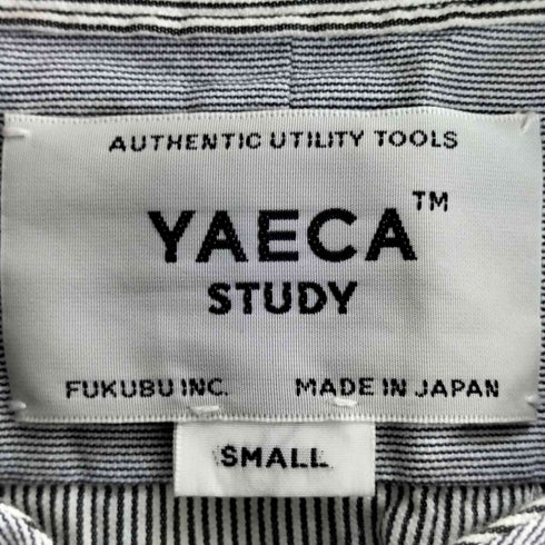 ヤエカ YAECA STUDY ストライプ スナップボタン ノースリーブ プルオーバーシャツワンピース レディース JPN:S