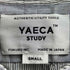 ヤエカ YAECA STUDY ストライプ スナップボタン ノースリーブ プルオーバーシャツワンピース レディース JPN:S